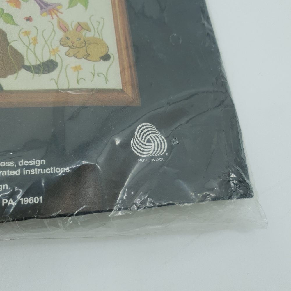 NEW VTG Dimensions Crewel Tree of Life Ellen Silver 1981 14"x20" Needlework Kit - Picture 5 of 7